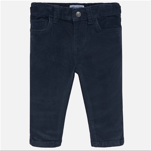 Navy Baby Boy Corduroy Pants by Mayoral - Picture 3 of 5